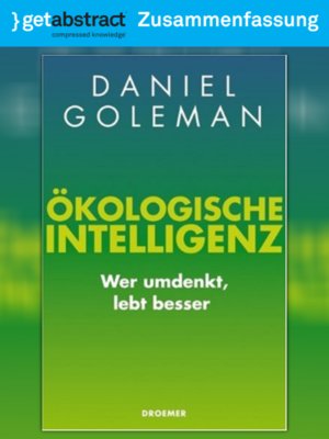 cover image of Ökologische Intelligenz (Zusammenfassung)